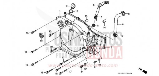 PANNEAU CARTER-MOTEUR D. CR80RR de 1994